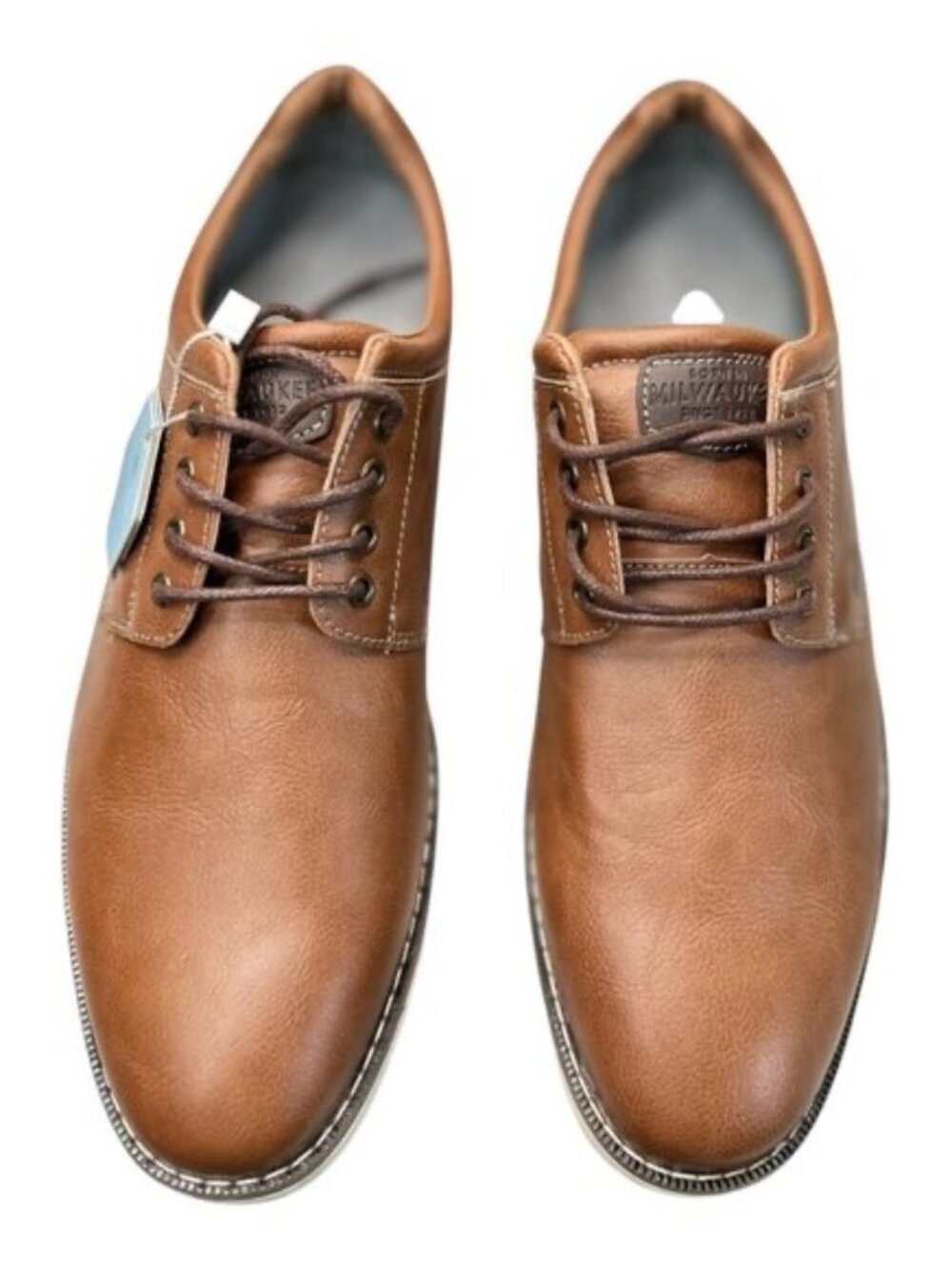 Nunn Bush Men’s Tan Oxford Dress Shoes | Size 10M | Memory Foam Comfort